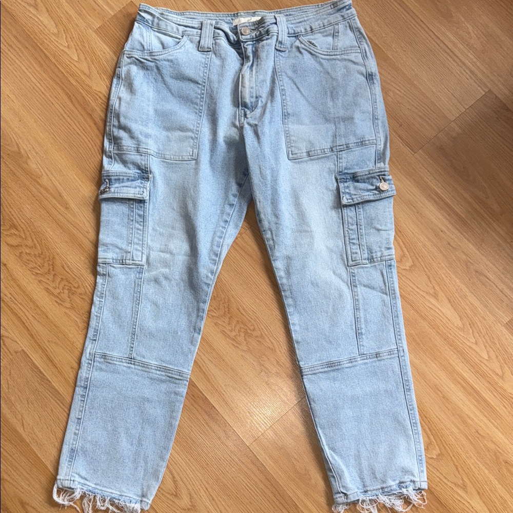 Kancan Estilo Light Blue Cargo skinny Jeans Size 29